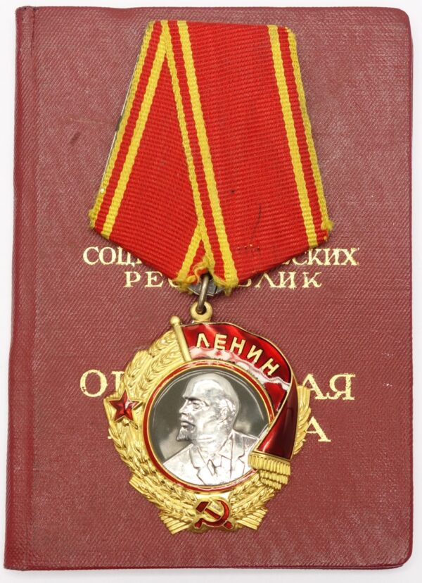 Soviet Order of Lenin #111244 with document and picture