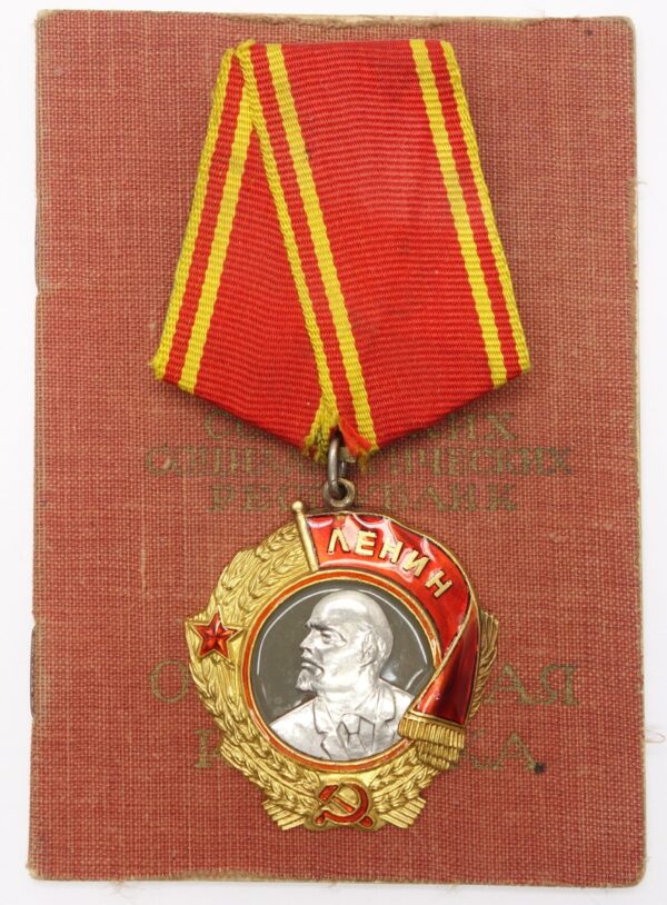 Soviet Order of Lenin #33647 with document