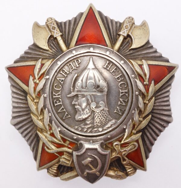 Soviet Order of Alexander Nevsky #29522 with order booklet