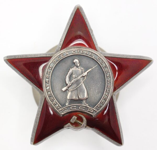 Group of the Order of Lenin #276785, Red Banner #347930 and 2 Red Stars #2027242 + #2029462