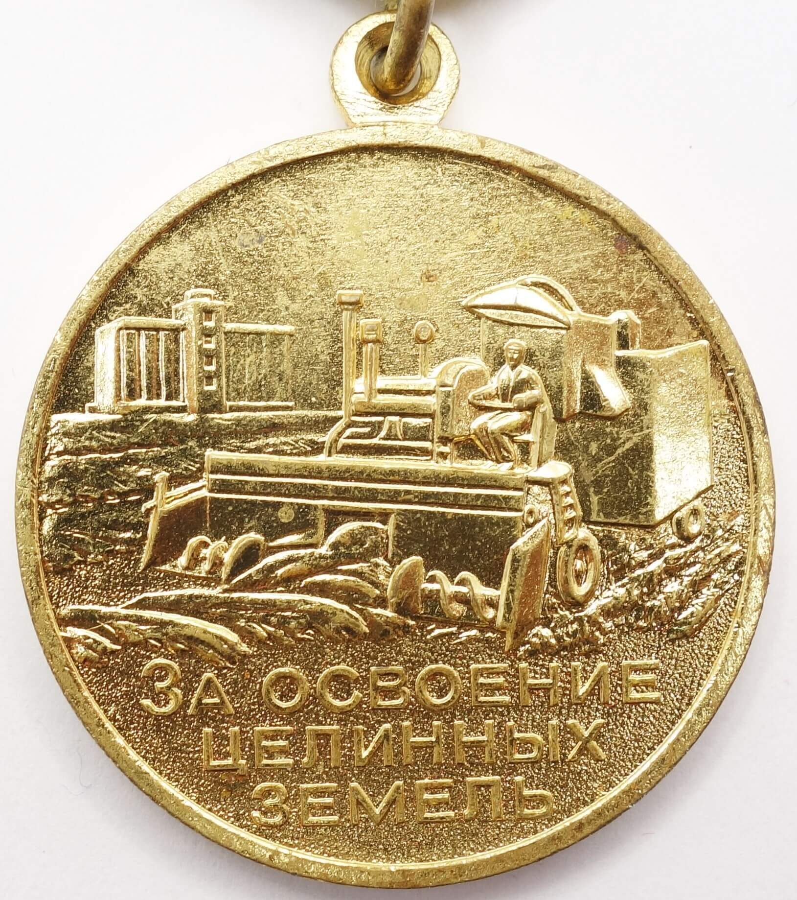 Soviet Medal for the Development of Virgin Lands variation 1