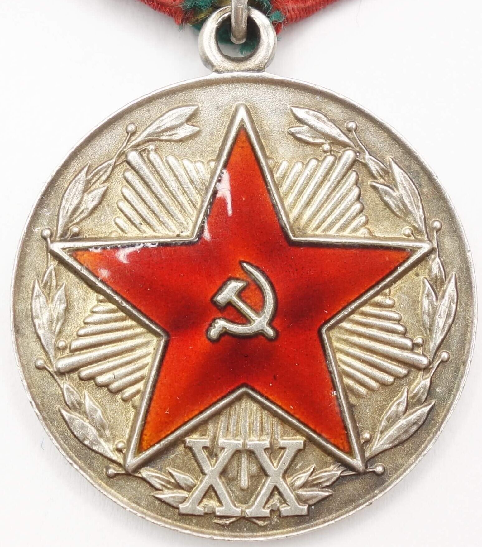 Soviet Medal for Impeccable Service in the KGB 1st class in solid silver