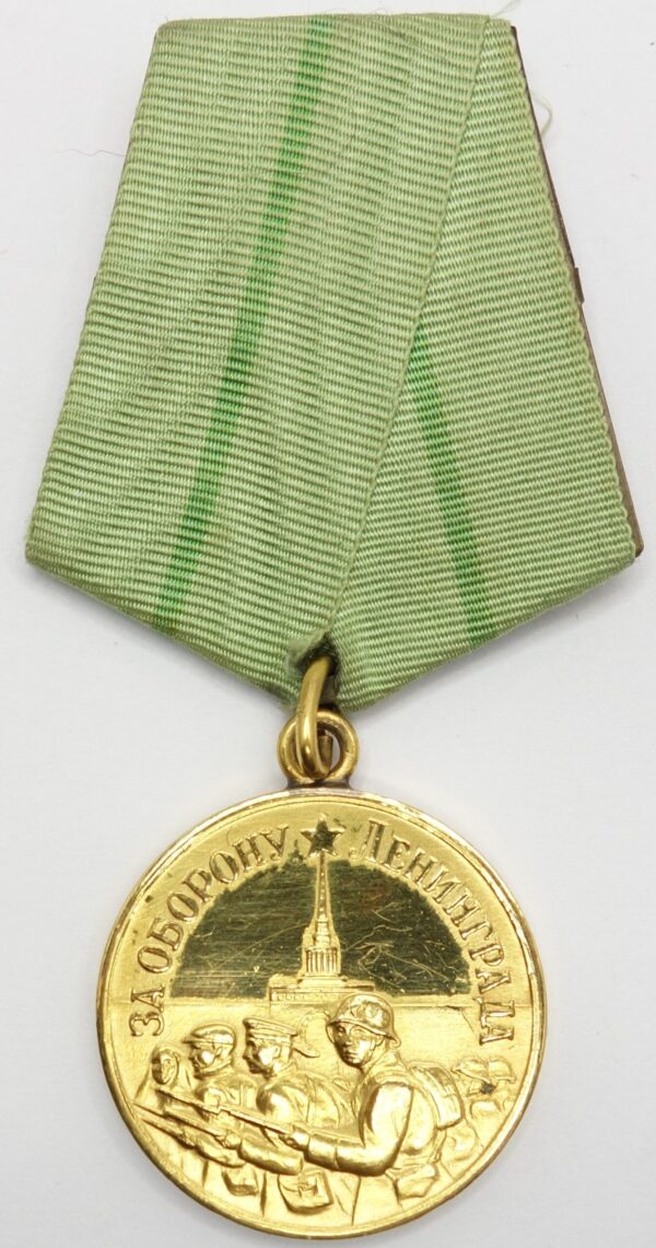 Soviet Medal for the Defense of Leningrad 'Polished Sky' 